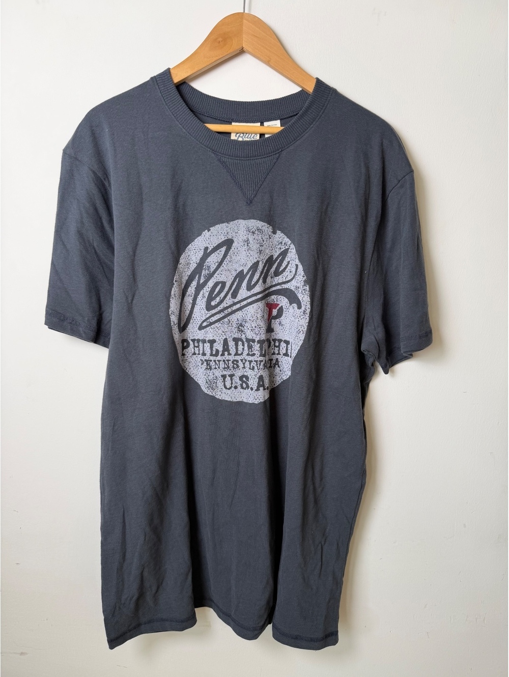 Blue 84 Penn University of Pennsylvania Philadelphia T-Shirt Gray Vintage NWOT L